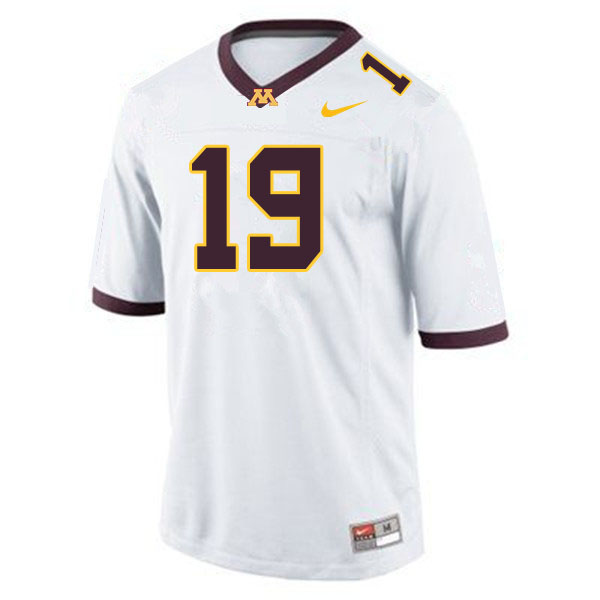 Men #19 Samuel Pickerign Minnesota Golden Gophers College Football Jerseys Sale-White
